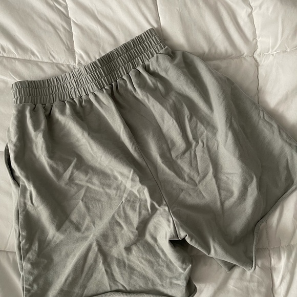 MESHKI jogger shorts greenish grey. Small Really soft and comfy. - Picture 2 of 3